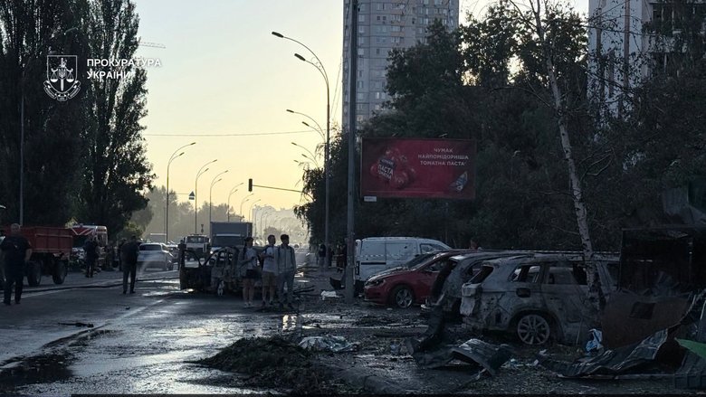 удар РФ по Киеву