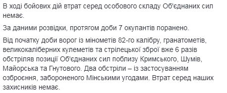 Окупанти за минулу добу 28 разів обстріляли позиції ОС: втрат немає 02