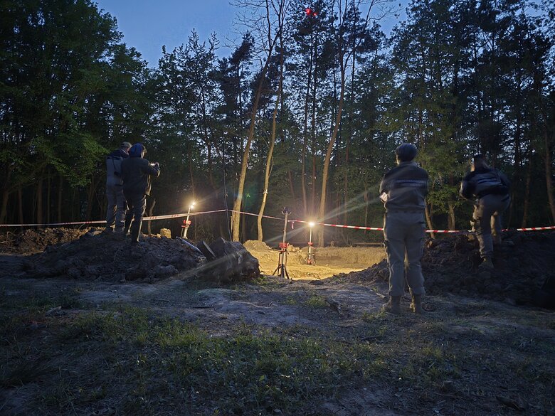 Exhumation of victims of the Volhynia tragedy in Ternopil region