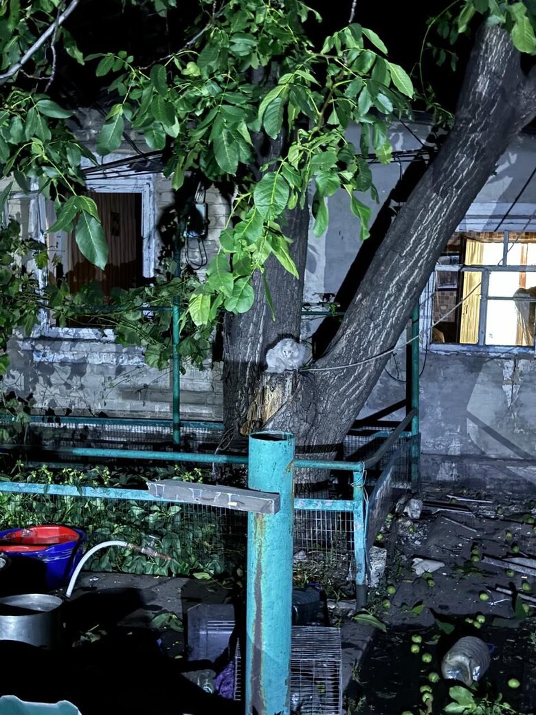 Наслідки обстрілу Цукуріно