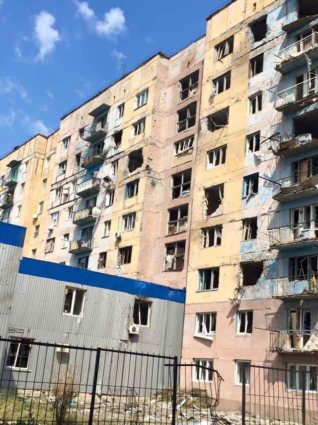 война обстрел разруха разрушения авдеевка