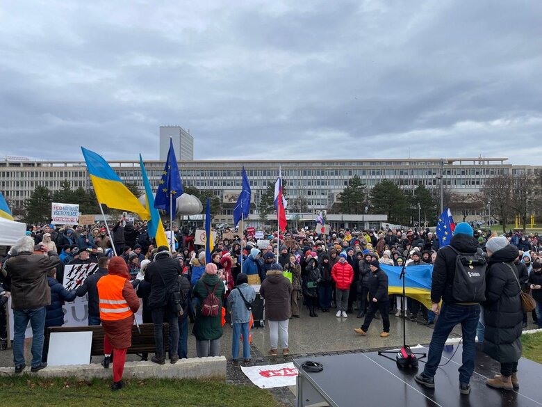 У Словаччині 23 грудня протестували через візит Фіцо до Росії