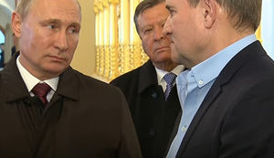 Ukraine's president calls Medvedchuk Putin's "de facto representative" in Minsk talks