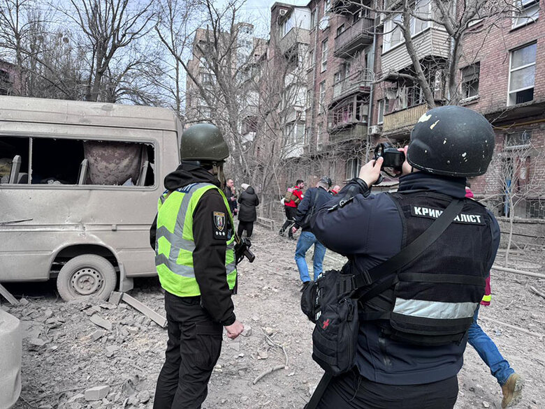 Київ після обстрілу