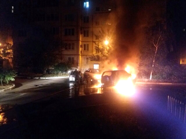 Три автомобиля горели в Полтаве 02