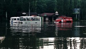Flooding in Cherkasy: city received 87 percent of monthly precipitation in a day. PHOTOS+VIDEO