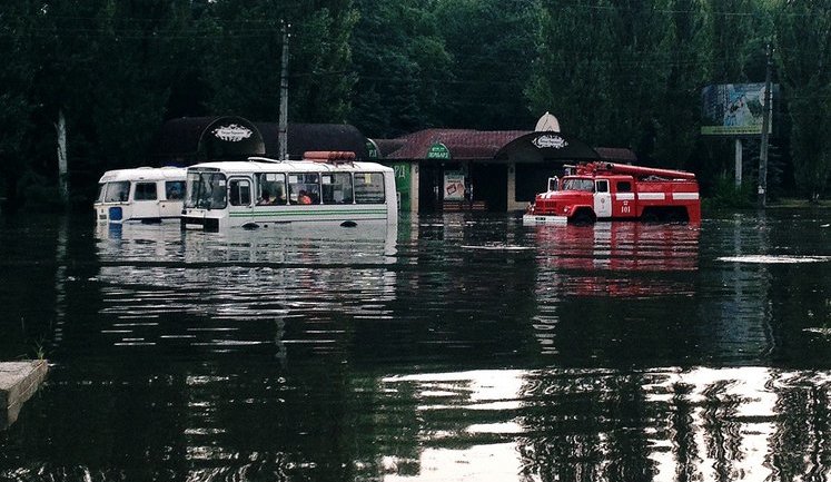 Flooding in Cherkasy: city received 87 percent of monthly precipitation in a day. PHOTOS+VIDEO