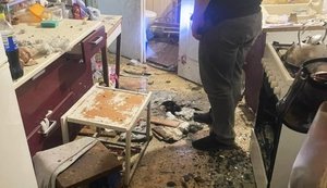 Последствия взрыва гранаты в квартире в Николаеве