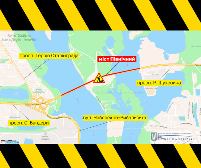 В Киеве ограничат движение по мосту на Троещину до конца месяца 01