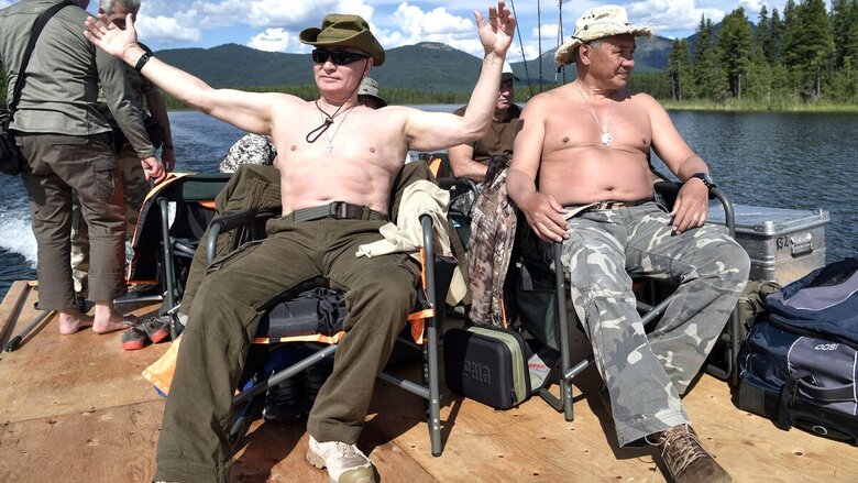Путін і Шойгу на риболовлі
