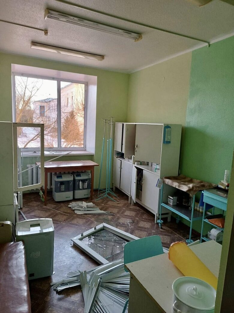 лікарня у Семенівці після атаки росіян
