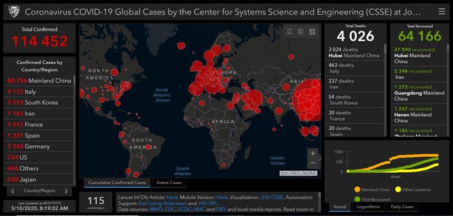 Over 114,000 coronavirus cases confirmed worldwide 01