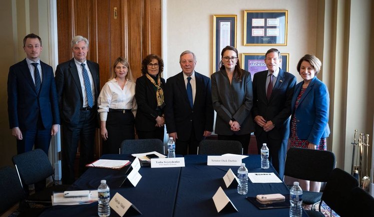 Svyrydenko discusses Ukraine’s defence needs and stepping up pressure on Russia with members of U.S. Congress