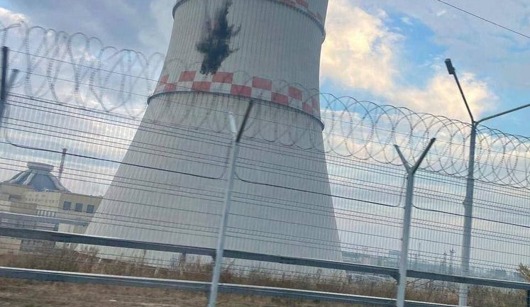 Drone flew into Novovoronezh NPP as result of Russian EW. PHOTO
