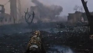 Танк Т-72 24-ї бригади розніс багатоповерхівку з окупантами у Часовому Яру. ВIДЕО