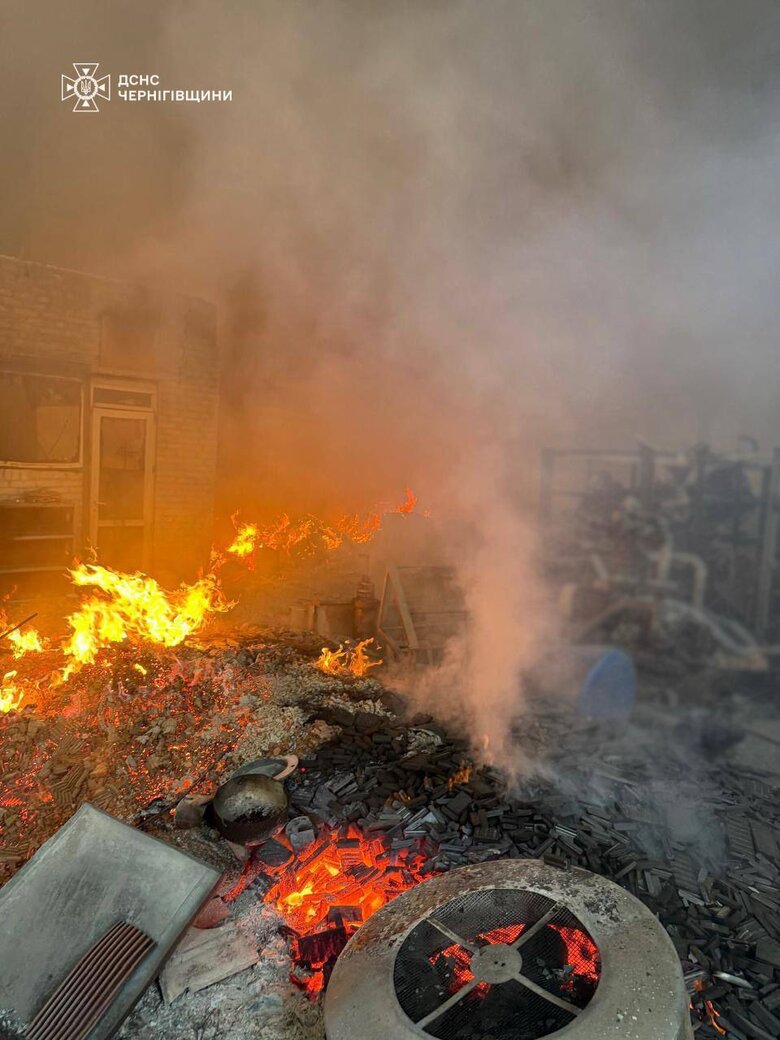 підприємство на чернігівщині після обстрілу