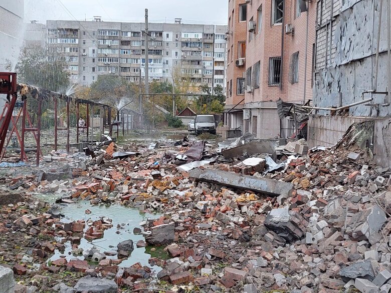 Consequences of night shelling of Mykolaiv 09