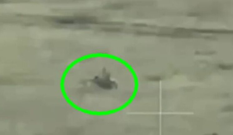Occupier on motorcycle dissolves into air after hitting anti-tank mine. VIDEO
