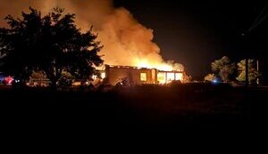 "Shahed" attack on Odesa region: clinic, creative centre and lyceum were on fire. PHOTOS