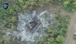 Marines destroyed Russian tank with two drops, taking into account wind strength and firing ammunition from considerable distance. VIDEO