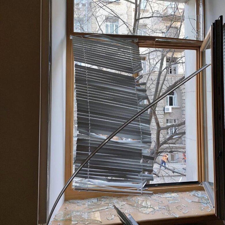 Russian attack on Kyiv on January 1: administrative buildings of the Verkhovna Rada were damaged