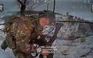 Russian man takes close look at Ukrainian drone