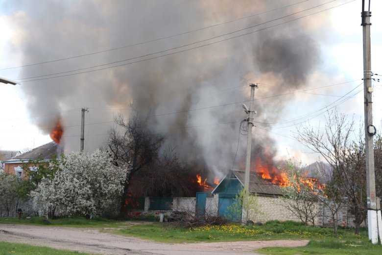 Consequences of occupation in Ruska Lozova in Kharkiv region 04