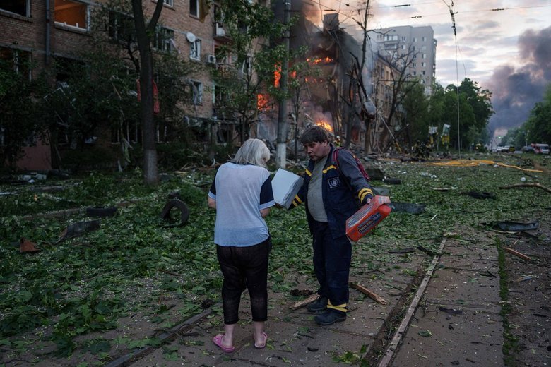 Київ після обстрілу