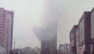 Trump Tower горить у Баку. ВIДЕО