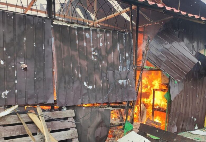 Наслідки обстрілу Нікопольщини