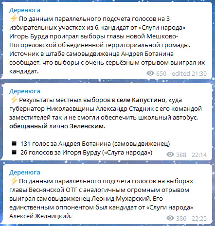 Слуги народа проиграли на выборах в ОТГ на Николаевщине, - СМИ 01