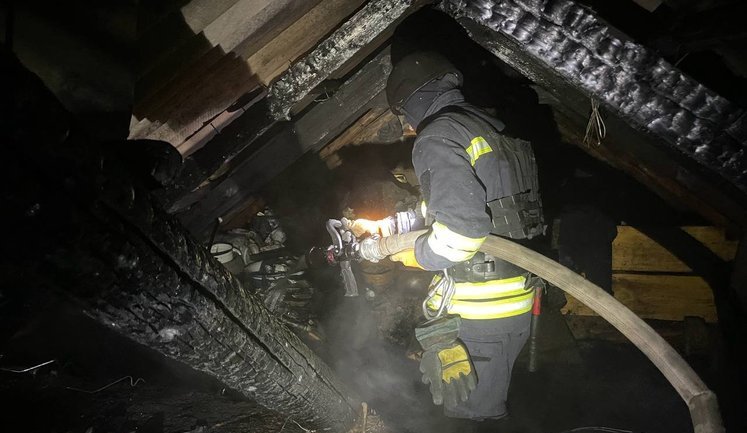Night-time UAV attack: house damaged in Kropyvnytskyi district of Kirovohrad region. PHOTO