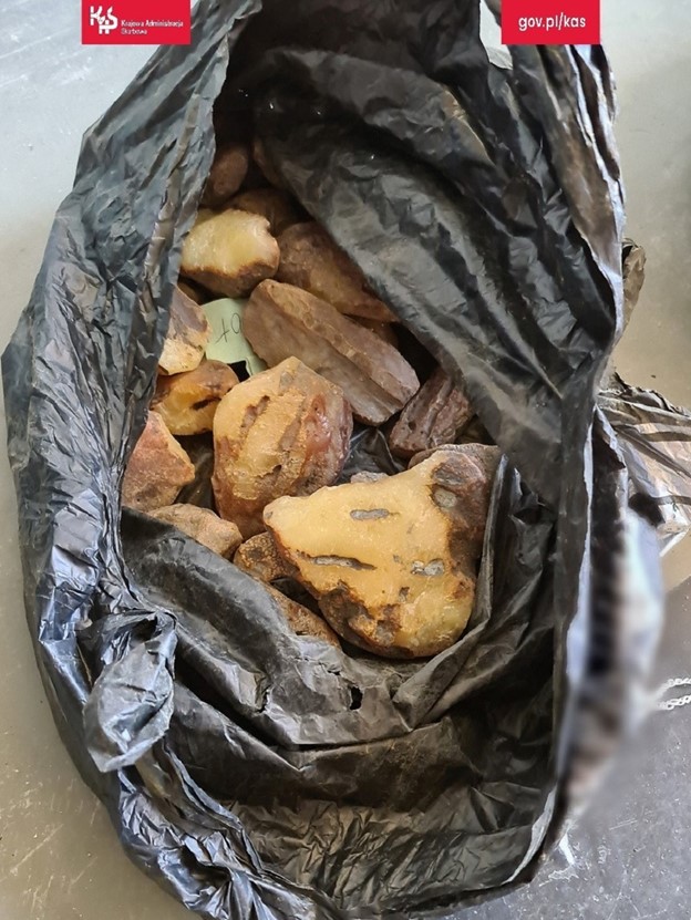 Из Украины пытались незаконно вывезти янтарь на $200 тыс. Польские таможенники не пропустили 01