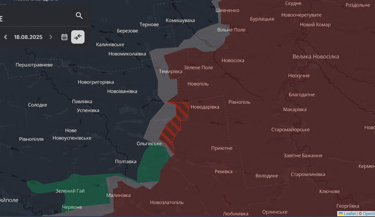 Россияне продвинулись возле Темировки, Ольговского и Муравки, - DeepState. КАРТА