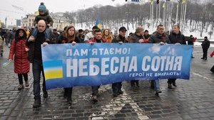 Memory of Heavenly Hundred Heroes honored in Kyiv. PHOTOS