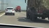 Russians showed a convoy of petrol tankers and complained about drones