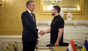 Володимир Зеленський та прем’єр Нідерландів Дік Схооф