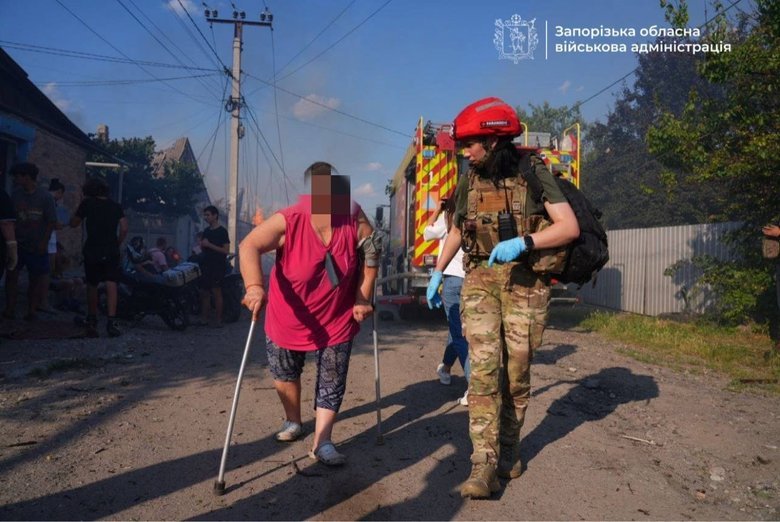 наслідки атаки на Запоріжжя