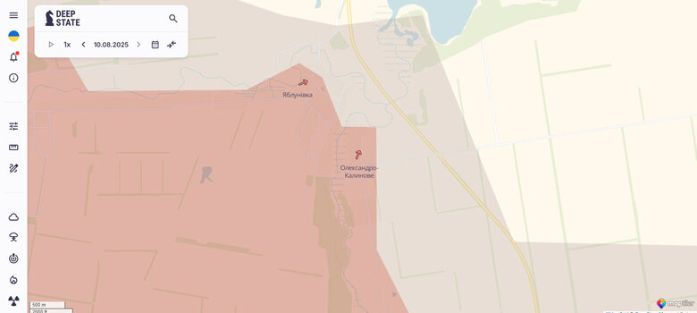 Oleksandro-Kalinove map