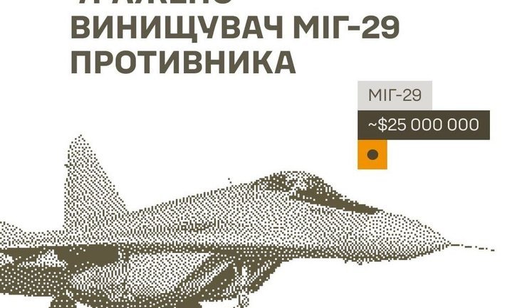 Сили оборони уразили комплекси РЕБ, склади окупантів, а також пошкодили МіГ-29, - Генштаб