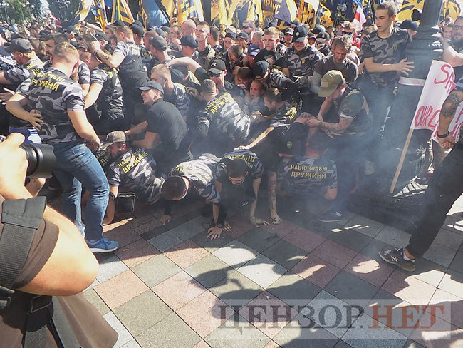 Президент обіцяв, - Нацкорпус пікетує Раду з вимогою спрощення процедури отримання громадянства учасниками АТО 41