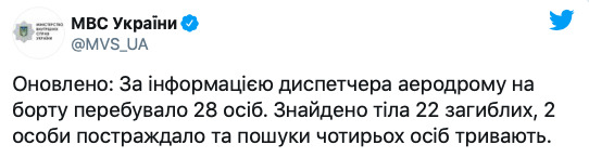 На борту було 28 осіб, чотирьох зниклих досі шукають, - МВС 01