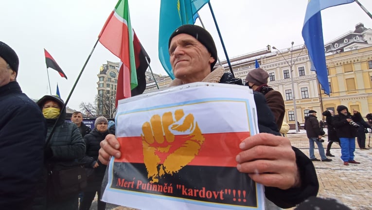 Акция Скажи Путину НЕТ! состоялась на Михайловской площади в Киеве 05