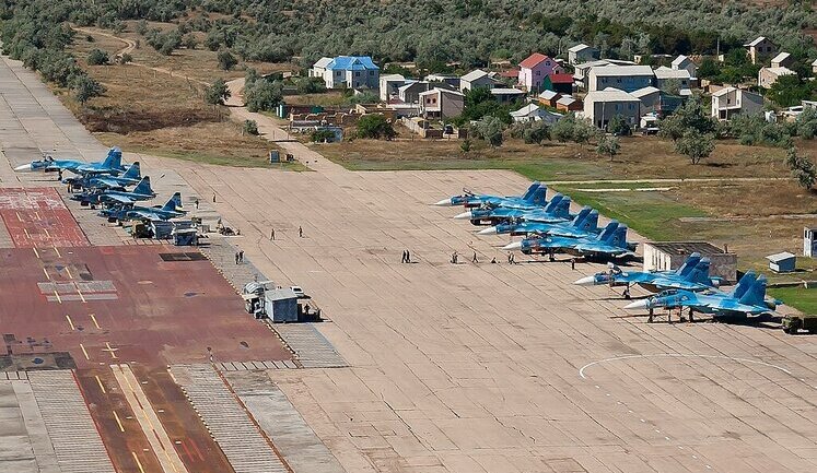 Satellite images of aftermath of missile attack on Saki airfield in occupied Crimea. PHOTO