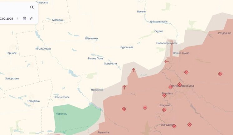 Враг продвинулся возле Улаклов, Бурлацкого и Андреевки, - DeepState. КАРТА