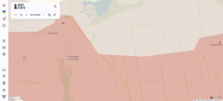 Oleksandro-Kalinove map