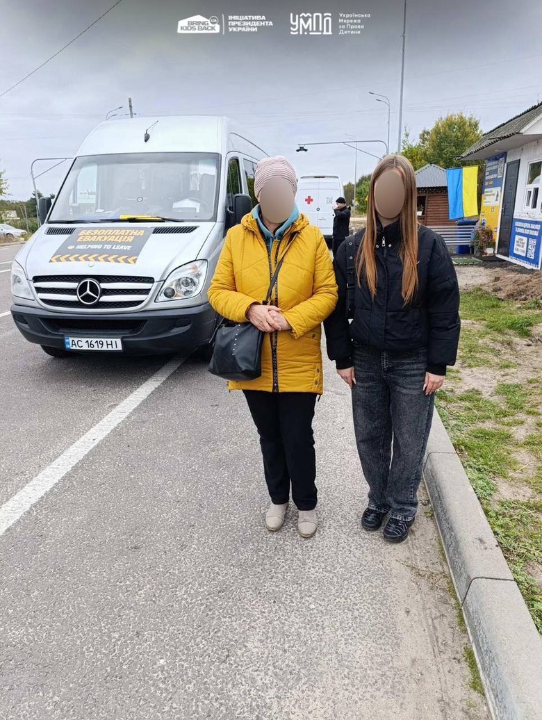 Two families with children returned from occupation