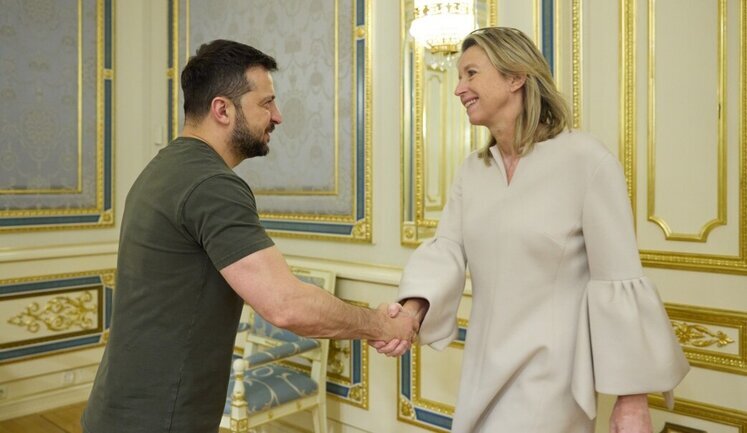 Zelenskyy discusses support for Ukraine with Dutch Defense Minister Ollongren. PHOTO