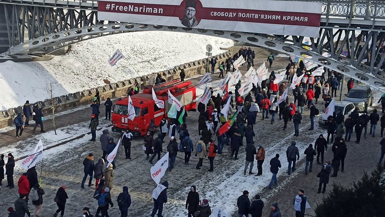 Учасники мітингу SaveФОП розпочали ходу у центрі Києва 19