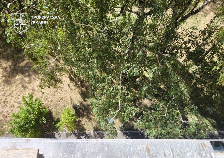 Woman throws dog out of a window in Kyiv